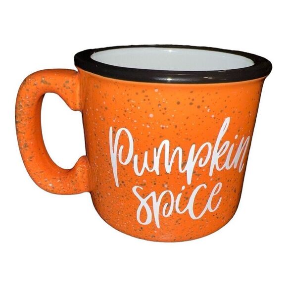 No Brand Other - Pumpkin Spice orange speckled 10oz  mug